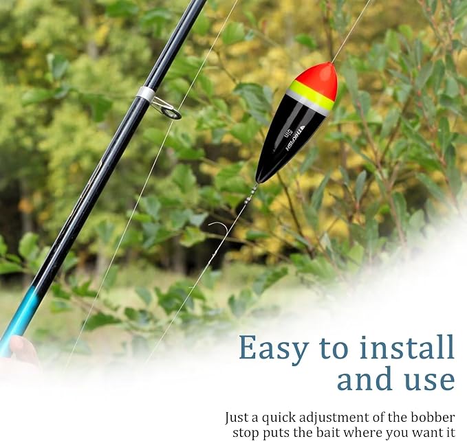 THKFISH Fishing Bobbers Slip Bobbers for Fishing Floats Bobbers for Fishing Balsa Bobbers for Steelhead Fish Float Rigs Freshwater Saltwater Floatage