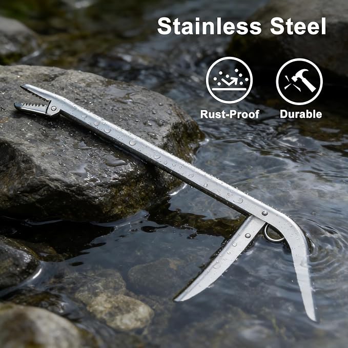 SNAIL TRAIL Fish Hook Remover Tool - Suitable for Most Types of Lures. Fishing Pliers for Fishhook Removal, Saltwater Dehooker Gear, Gifts for Beginners & Pro Fisherman