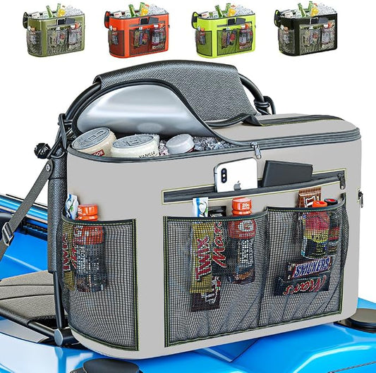 TidyFriend Kayak Cooler Behind Seat, Waterproof Cooler for Kayaking, Kayak Accessories Cooler Bag, Compatible with Lawn Chair Seat, Portable Ice Chest, Keeps Drinks Cold, Travel, Beach, Lunch