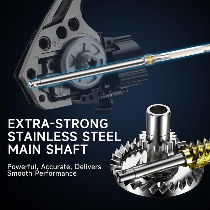 HAUT TON LT Metal Spinning Fishing Reel, Freshwater and Saltwater Fishing Reels, 5+1 Stainless Steel BB, 39.5Lbs Max Drag, CNC Aluminum Handle 3000/4000/5000/6000 for Casting Reel