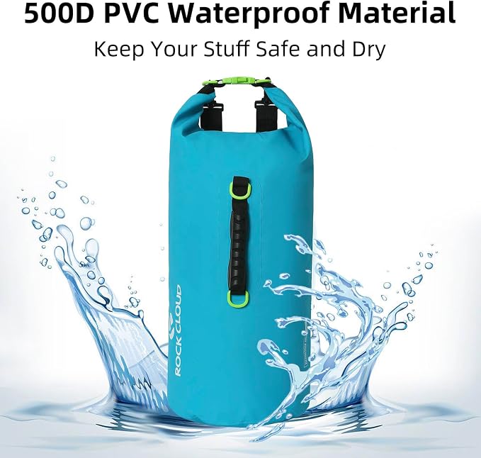 ROCK CLOUD Dry Bag Waterproof 20L Dry Sack for Kayaking Rafting Boating Beach Surfing Swimming Canoe Camping Hiking Fishing Ski