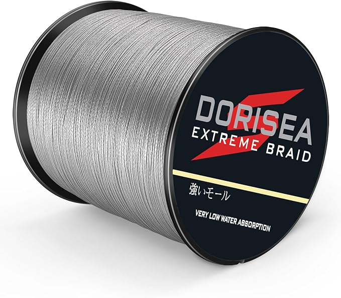 Extreme Braid 100% Pe Grey Braided Fishing Line 109Yards-2187Yards 6-550Lb Test Fishing Wire Fishing String-Abrasion Resistant Incredible Superline