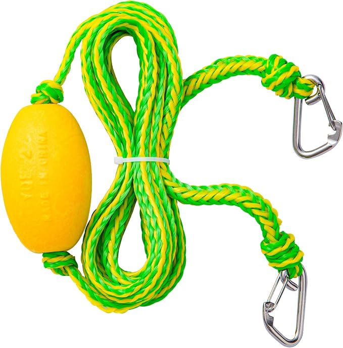 Floating Kayak Tow Rope with Clips – Quick Connect Rescue Line for Kayaks, Jet Ski Anchor Rope – Towing Rope for Tying Kayaks Together, Kayak Accessories, 12FT