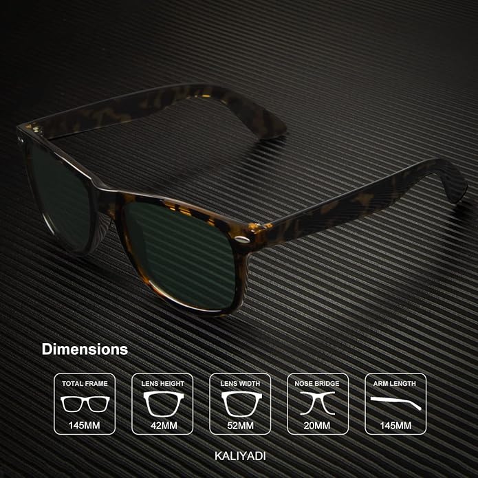 KALIYADI Polarized Sunglasses for Men and Women Matte Finish Sun glasses Color Mirror Lens UV Blocking (3 Pack)