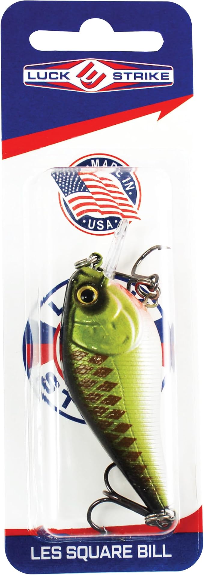Luck E Strike 2 Inch Square Bill Crankbait, Made in The USA
