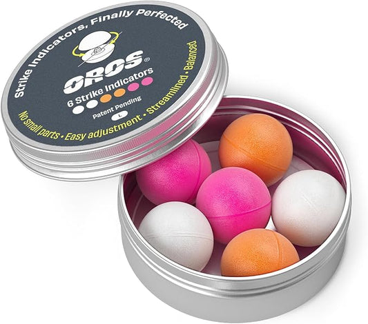 Oros Strike Indicators for Fly Fishing, Reusable Foam Nymph Indicators, High Visibility Trout Fishing Float, Assorted Sizes