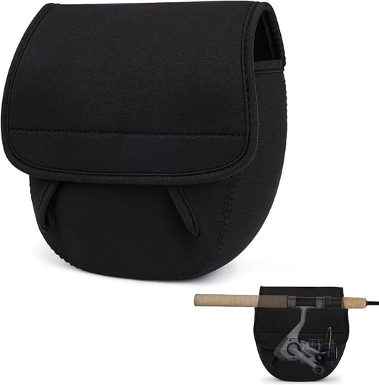 Neoprene Spinning Reel Cover - Waterproof & Shockproof Fishing Protective Case, Breathable Casting Cover, Universal Pouch for Right/Left Hand, Fits 3000-6000 Series (M)