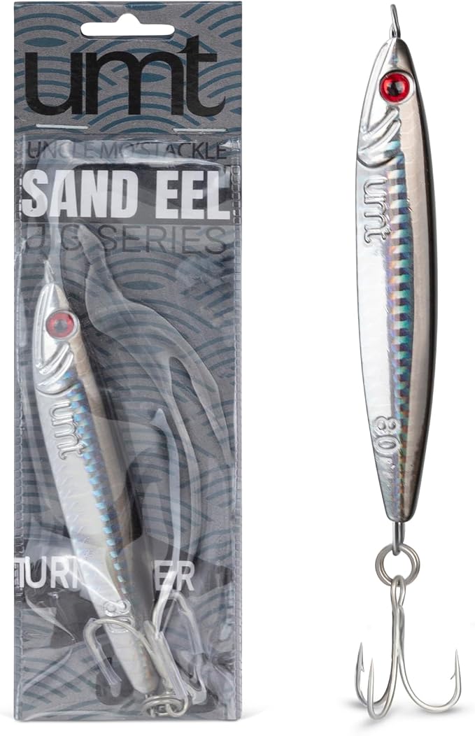 UMT 80g Saltwater Fishing Jigs for Sea Bass, Fluke, Porgy 1, 5, 10 Packs - Set with Treble Hook, Multi-Colors - Saltwater & Freshwater Compatible Fishing Lure