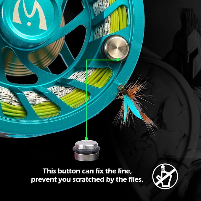 M MAXIMUMCATCH Maxcatch Sparta Fly Reel Fully Sealed Lightweight Expert Fly Fishing Reel(3/5wt, 5/7wt, 7/9wt, 8/10wt)
