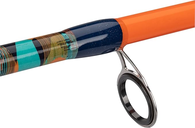NERF® 5'6" Micro Spincast Combo | 5'6" Medium Action 2pc Fiberglass Rod | Micro Spinning Reel w/ 5.2:1 Gear Ratio | Pre-Spooled w/ 6lb Abrasion Resistant Line | NERF® Dart Practice Casting Plug