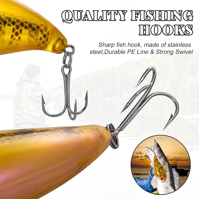 Fishing Lures Shallow Deep Diving Swimbait Crankbait Fishing Wobble Multi Jointed Hard Baits for Bass Trout Freshwater and Saltwater