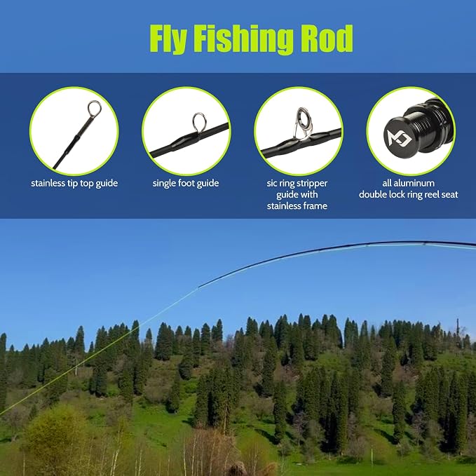 Stealth Fly Fishing Rod Combo Starter Kit