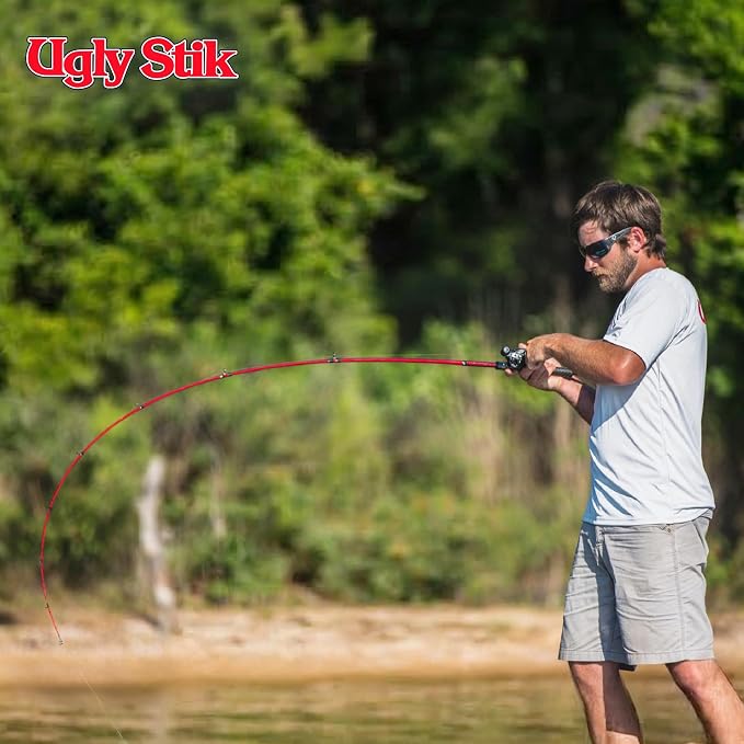 Ugly Stik Carbon Low Profile Baitcast Reel and Fishing Rod Combo