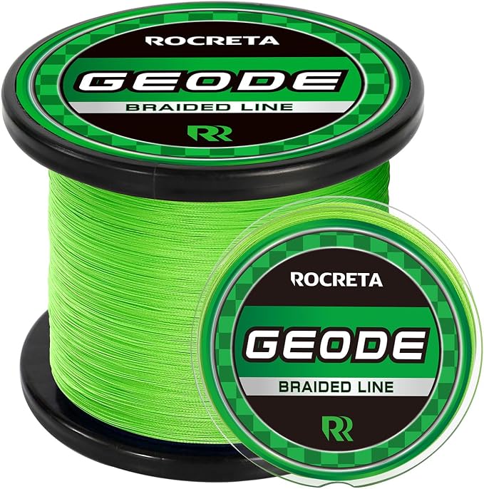 Geode Braided Fishing Line, Super Strong Power Braid Lines for Saltwater and Freshwater Fish 8-50lb, 150yds/300yds/500yds/1000yds