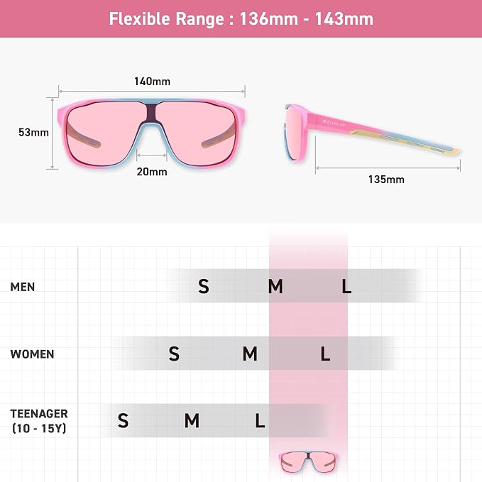 MARS Lifestyle Outdoor Polarized sunglasses UV400 Anti-Seawater Women Men Adult Teenager Running Fishing Sports
