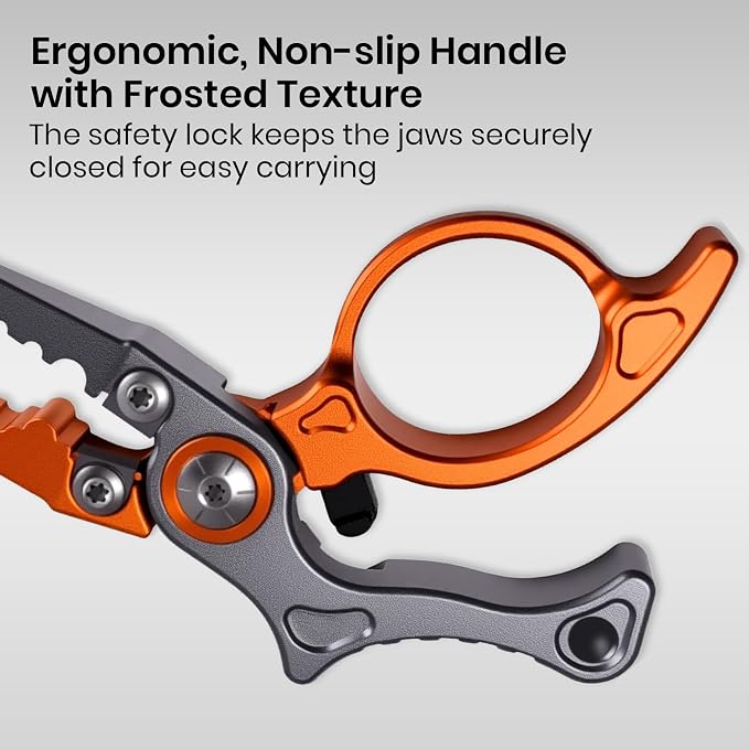 Pristis Micro Pocket Pliers with Zinger Retractor, Small Saltwater Resistant Aluminum Hook Remover with Tungsten Braided Line Cutter, O Ring Split Gear, Bass Fish Multi Tool Kit Fly Fishing Accessory