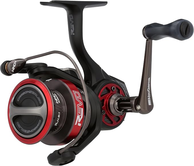 Abu Garcia Revo 3 Winch Spinning Fishing Reel, Size 30, Right/Left Handle Position, Asymmetrical Body Design, Durable, Lightweight Fishing Reels