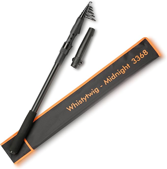 Whistytwig Carbon Fiber Telescopic Fishing Rod - Portable Collapsible Design for Travel and Adventure - Versatile Saltwater and Freshwater Fishing Pole