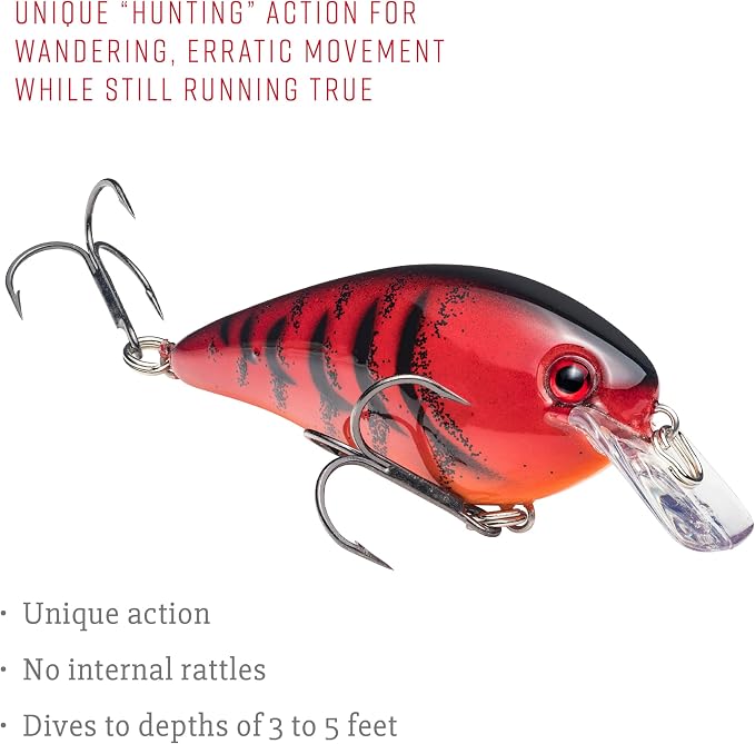 Strike King KVD 1.5 Hard Knock Fishing Lure, 3/8 oz, 3D Lifelike Eyes