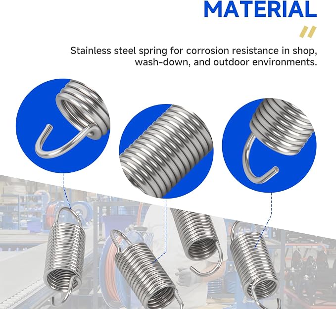 (4-Pack) Compatible with Coxreels 274-1-SS Ratchet Dog/Pawl Spring, Stainless Steel, for Hose/Cable Reels