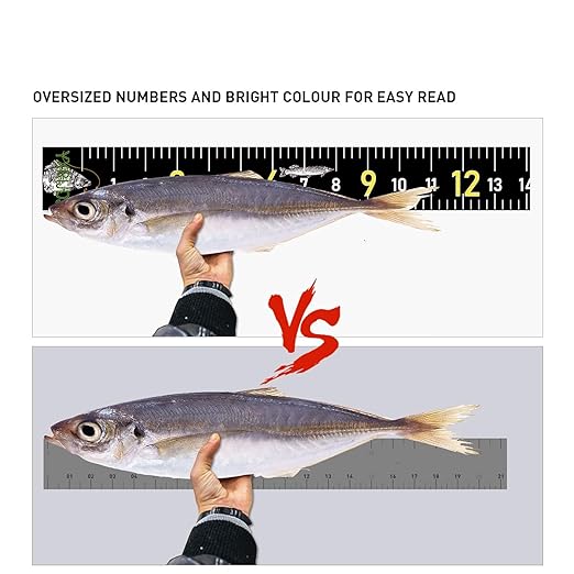 Fishing Ruler for Boat 51" Self-Adhesive Fish Measuring Decals (3 Pack) Waterproof Self Adhesive Measuring Ruler Tape (Black)