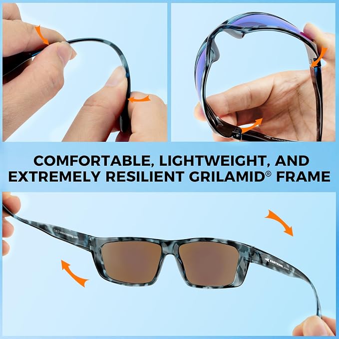 KastKing Huzzah Polarized Sport Sunglasses for Men and Women, Ideal for Driving Fishing Cycling and Running,UV Protection