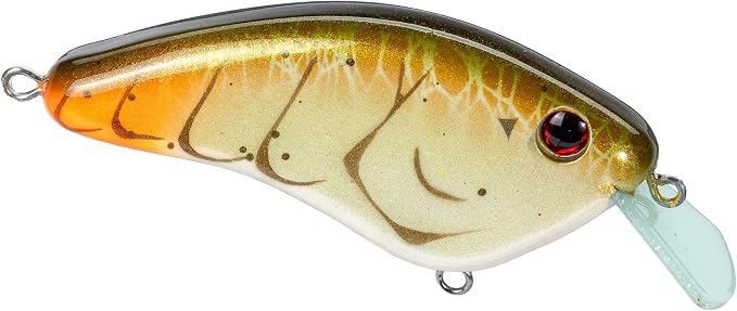 Strike King Hardliner Fishing Lure, Flat Sided Crankbait, Circuit Board Lip, Extra Tight Wobble, Size 4 Treble Hooks