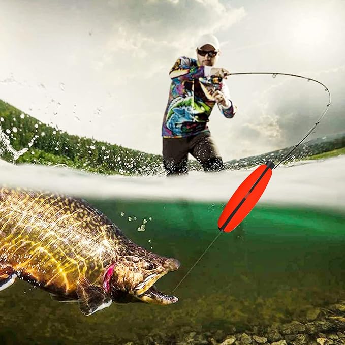 Peg Floats Slotted丨Fishing Floats for Catfish丨Fishing Cigar Foam Bobber for Santee Rig丨1.5in，2in，2.5in，3in