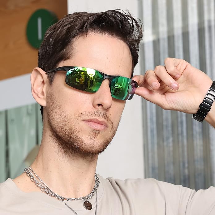 DUCO Polarized Sunglasses Mens Ultralight Carbon Fiber Sun Glasses for Men Driving Sports Fishing UV400 Protection DC8277