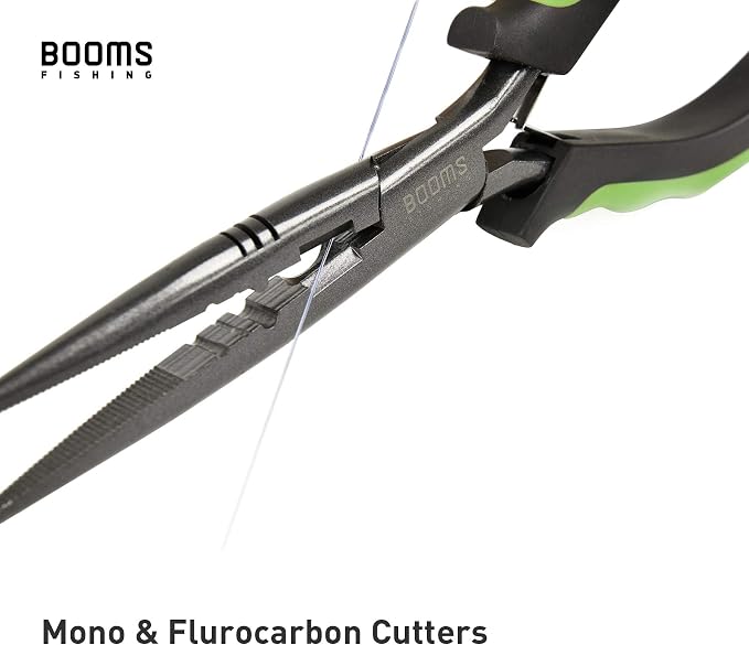 Booms Fishing F03 Needle Nose Fishing Pliers, 9" Fisherman's Pliers, Long Nose Hook Remover, Saltwater Resistant Fishing Gear