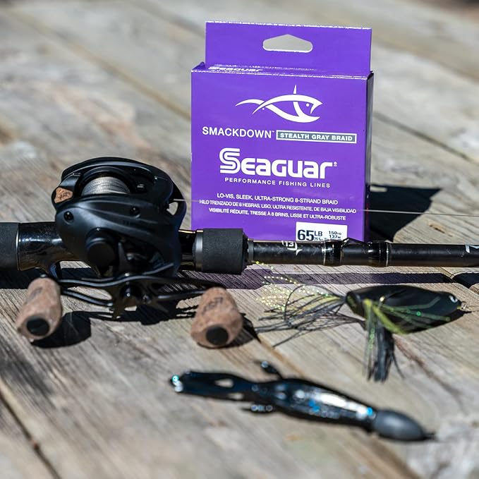 Seaguar Smackdown High Visibility Braided Fishing Line, Flash Green, Multiple Sizes