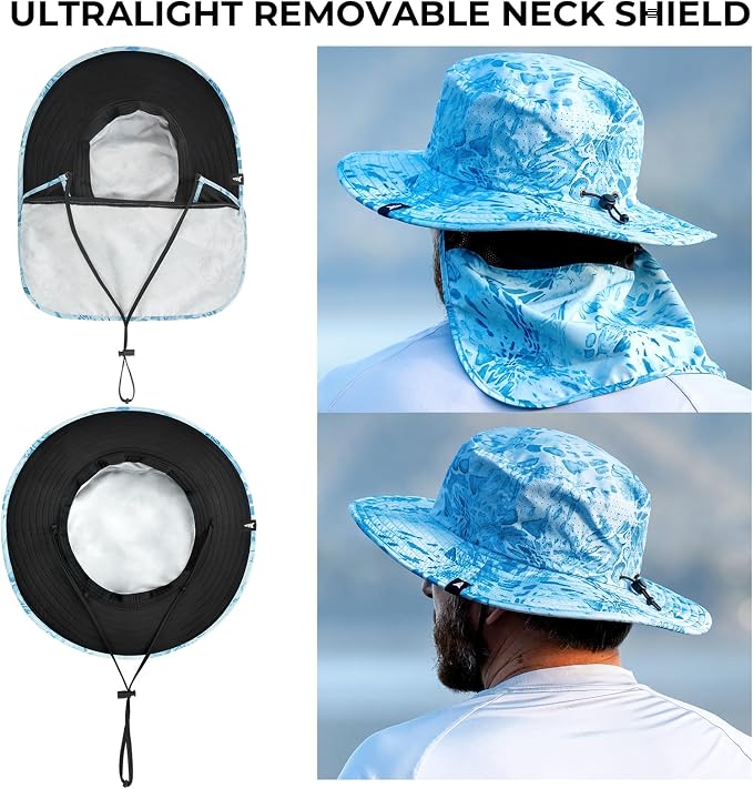 KastKing Sol Armis UPF 50 Boonie Hat - Sun Protection Hat, Fishing Hat, Beach & Hiking Hat, Paddling