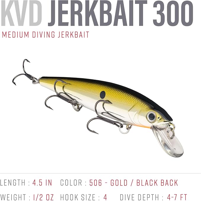 Strike King KVD Jerkbait 3 Hook