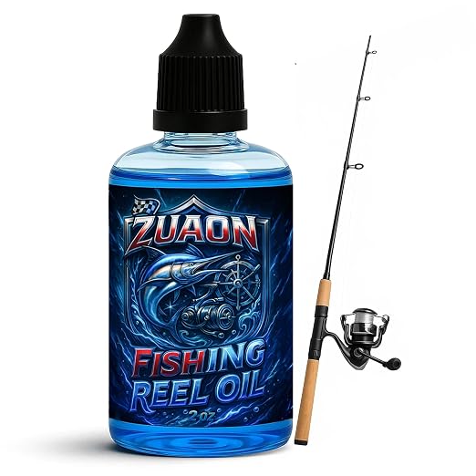 2oz Fishing Reel Oil Lubricant for Saltwater Fishing Reels, Reel Bearings, Gears, Freshwater Saltwater Reel Lubrican