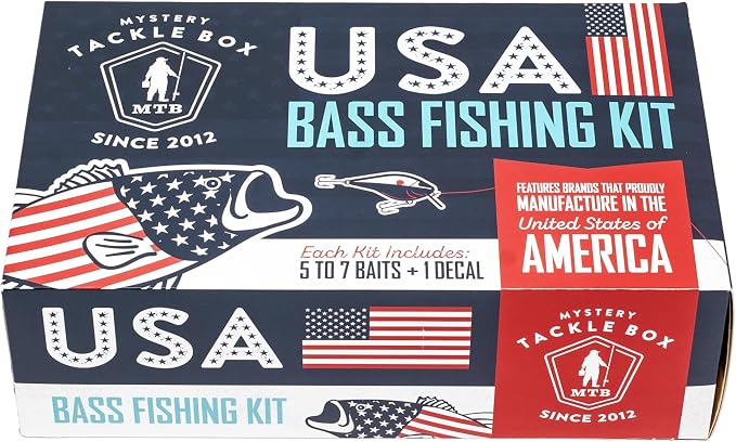 Catch Co Mystery Tackle Box Freshwater Largemouth and Smallmouth Bass Lures Fishing Kit