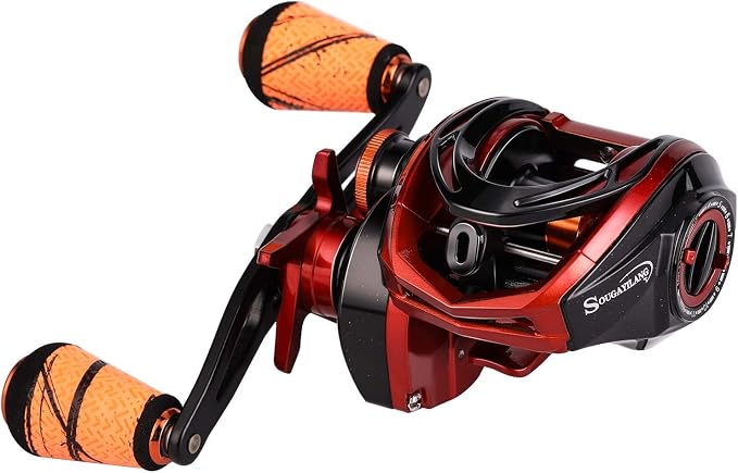 Sougayilang Baitcasting Reels - Colorful Fishing Reel, 8.0:1/7.3:1 Gear Ratios, 9+1 BB, Magnetic Braking System
