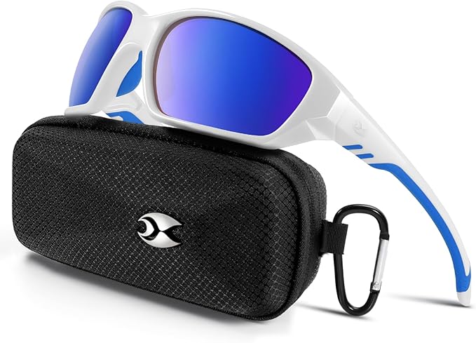 suoso Sports Polarized Sunglasses for Men: Womens UV400 Protection Sun Glasses Wrap Around Goggles for Fishing Driving TR90