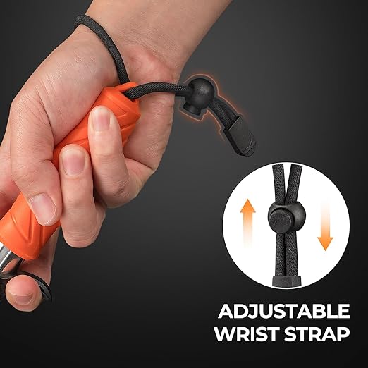 KastKing Paradox 9" Lip Grip, Corrosion-Resistant Stainless Steel Fish Landing Tool with Non-Slip Elastomer Handle, Easy-Use Trigger,and Adjustable Wrist Strap for Secure Fishing