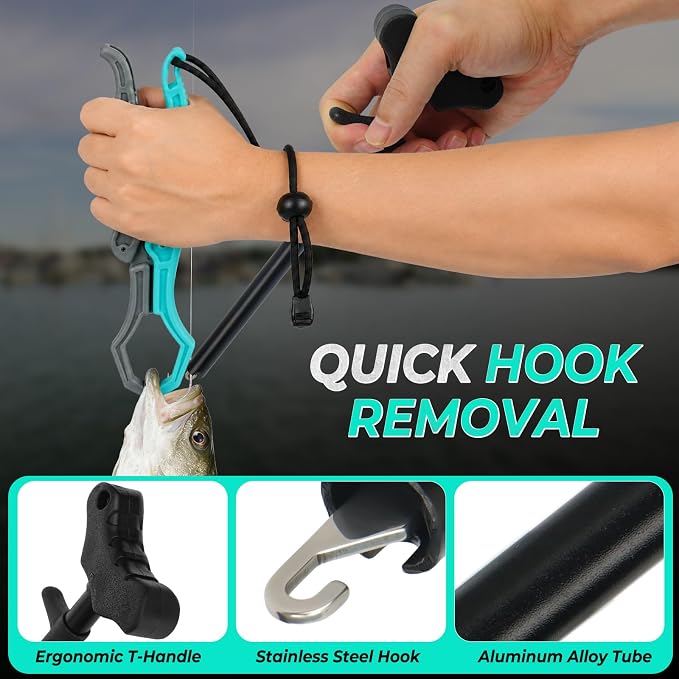 Jenseits Fishing Tool Kit, Fish Gripper, Fishing Pliers, Digital Fish Scale, Fillet Knife, Hook Remover & Fishing Accessories Set, Freshwater Saltwater Fishing Gear, Fishing Gifts for Men Angler