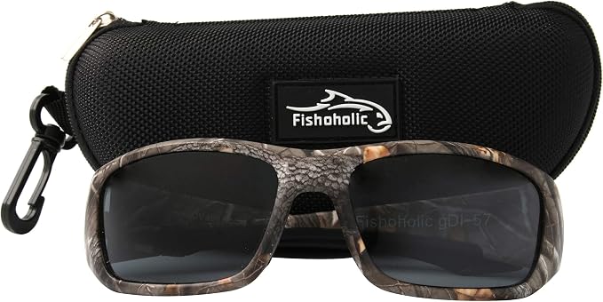 Fishoholic Polarized Bi-Focal Fishing Sunglasses with Reader Magnification (1.5x, 2.0x, 2.5x Options) and UV400 Protection