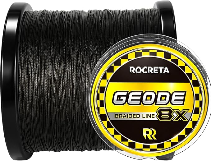 Geode Braided Fishing Line, 10-200 lb, 8 Strands, 300yds/500yds/1000yds, Colored Braid Superline