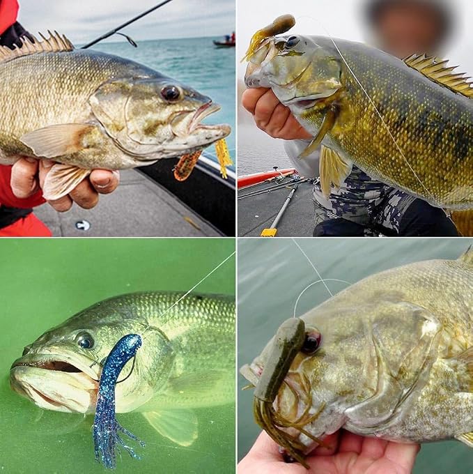 XFISHMAN-Tube-Jig-Heads-for-Bass-Fishing-Tube-Bait-Hooks 1/16oz 1/8oz 3/16oz 1/4oz (12-Pack)