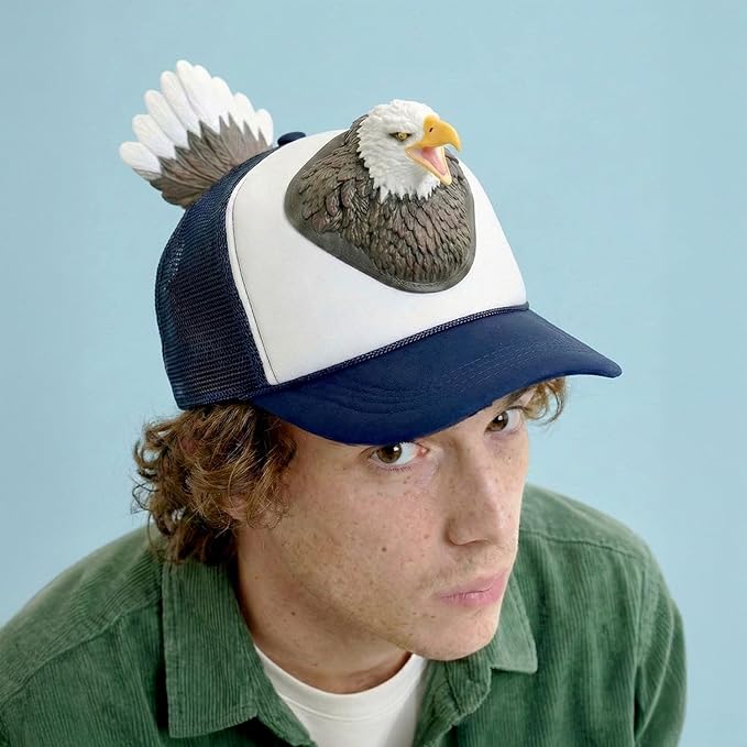 Coddies Bass Fish Hat - Hilarious Novelty Bass Fishing Hat, Perfect Gag Fishing Gift for Anglers, Dads & Fish Enthusiasts