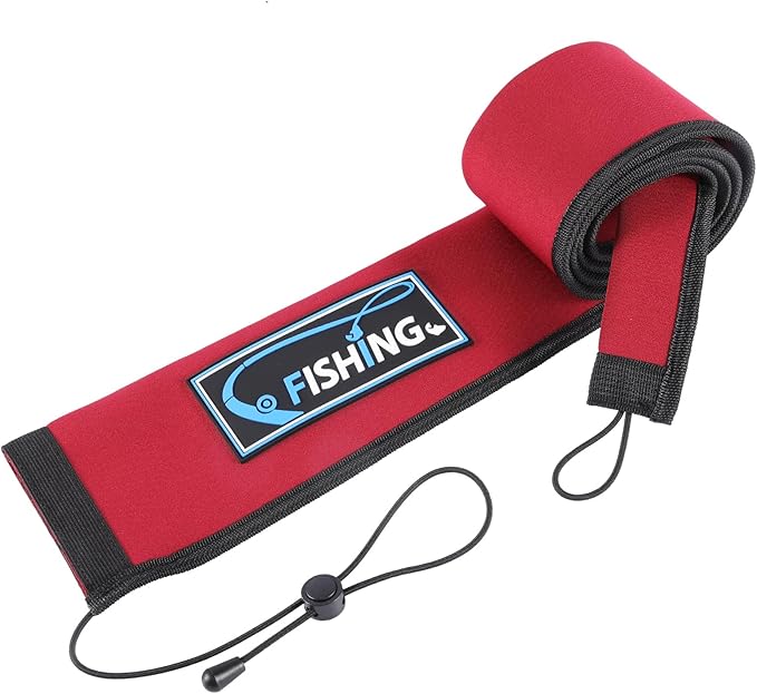 Lightproof Neoprene Fishing Rod Sleeve - Fishing Rod Cover for Storage & Transportation - Puncture Resistant Rod Sock for Casting, Trolling, Spinning Rods