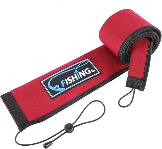 Lightproof Neoprene Fishing Rod Sleeve - Fishing Rod Cover for Storage & Transportation - Puncture Resistant Rod Sock for Casting, Trolling, Spinning Rods