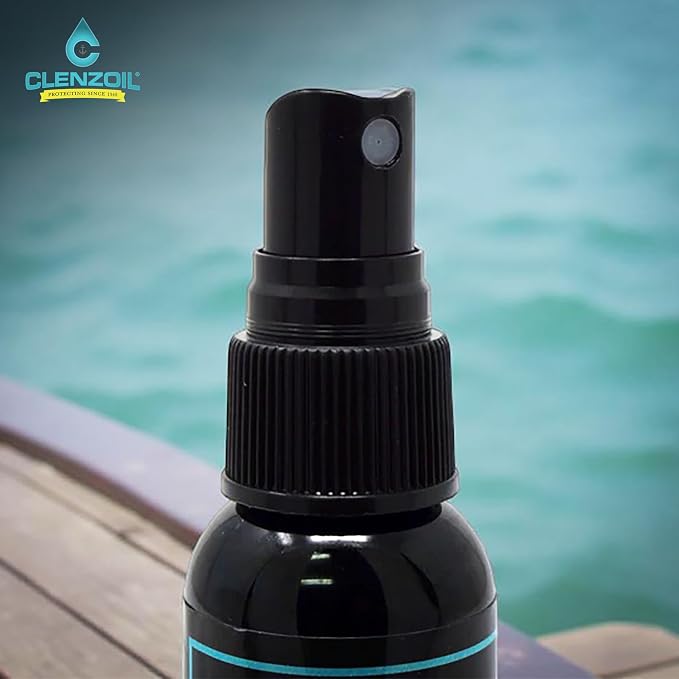 CLENZOIL Marine & Tackle - Fishing Gear Oil Lubricant - for Fish Care Reels, Boat Motors, Downriggers & More - Easily Oils Applicator