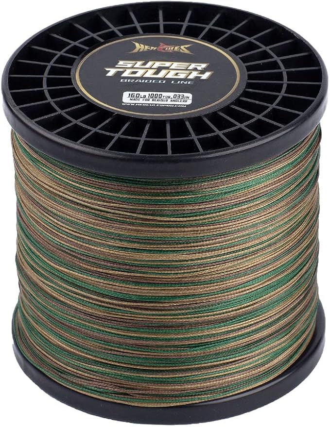 HERCULES Super Tough Braided Fishing Line 4 Strands / 8 Strands, 4lb - 160lb Braid Lines, 150/300/500/1000 Yards for Saltwater