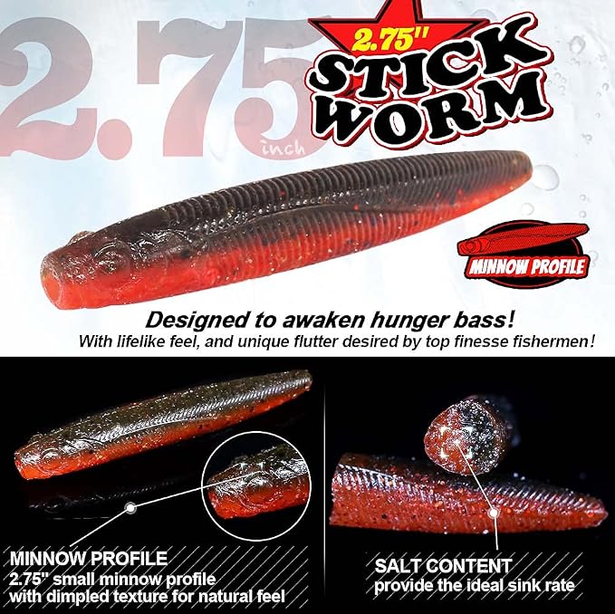 Ned-Rig-Kit-Finesse-Baits-Soft-Plastic-Worms-Fising-Lure for Bass Stick Swimbait Minnow Crawfish Lures Shroom Ned Jig Head Kit