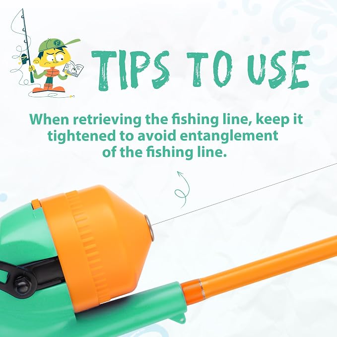 Kids Fishing Pole, Telescopic Fishing Rod, Toddler Collapsible Fishing Rod and Reel Combo with Tackle Box, Fishing Line, Bobber, and Soft Lures for Boy, Girl, Youth, Beginner, Over 4 Years Old
