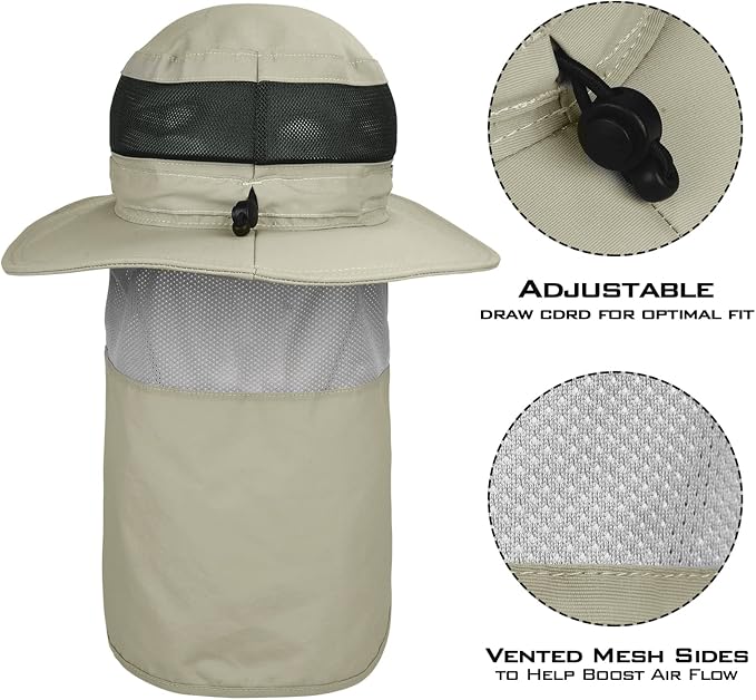 KastKing Sol Armis UPF 50 Boonie Hat - Sun Protection Hat, Fishing Hat, Beach & Hiking Hat, Paddling